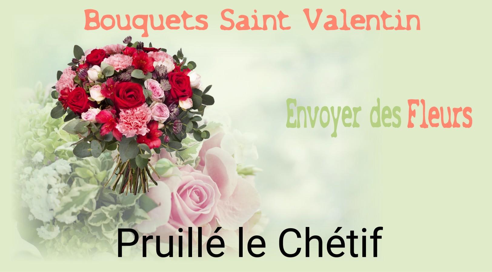 Roses de Saint-Valentin livrées à Pruillé-le-Chétif
